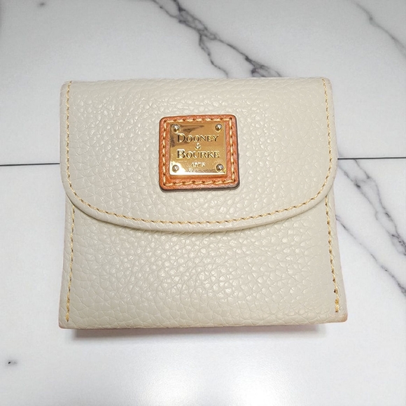 Dooney & Bourke Handbags - Dooney & Bourke Ivory Leather Wallet